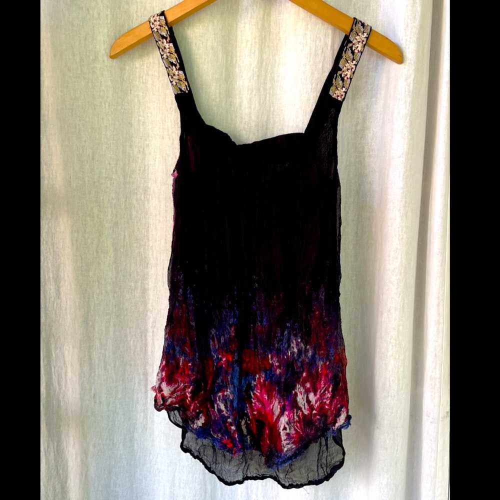 Free People tank, NWOT, viscose and cotton, size XS